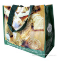 Offset Printing Shopper Bag, Made of PP Woven Fabric with Glossy Lamination